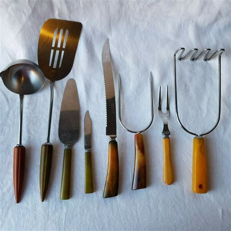 vintage bakelite kitchen utensils